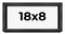 Panoramic Minimalist Grey Picture Frame - UV Acrylic, Foam Board Backing, Hanging Hardware